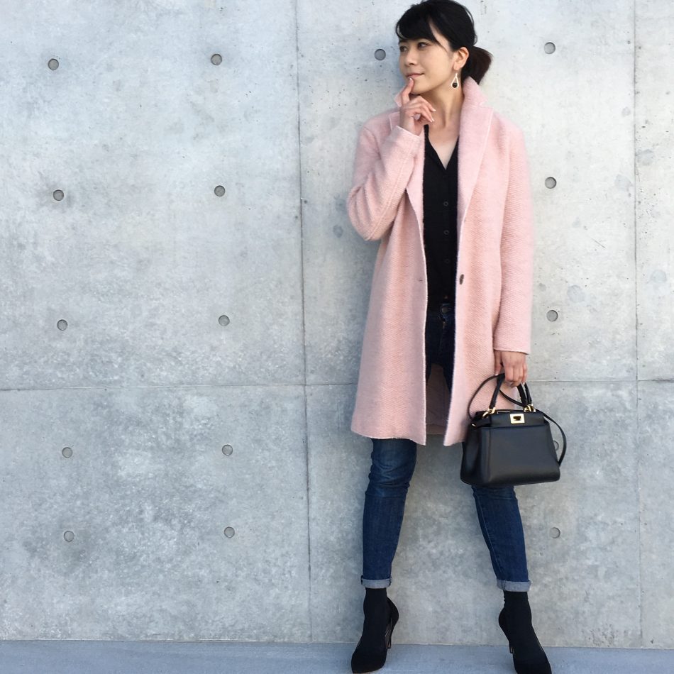 ZARA ピンクのコート | LEE