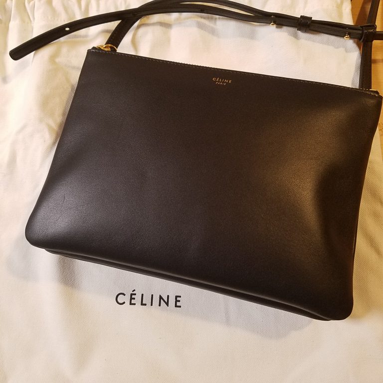 celine - セリーヌ トリオ ラージ ショルダーバッグ 斜め掛け