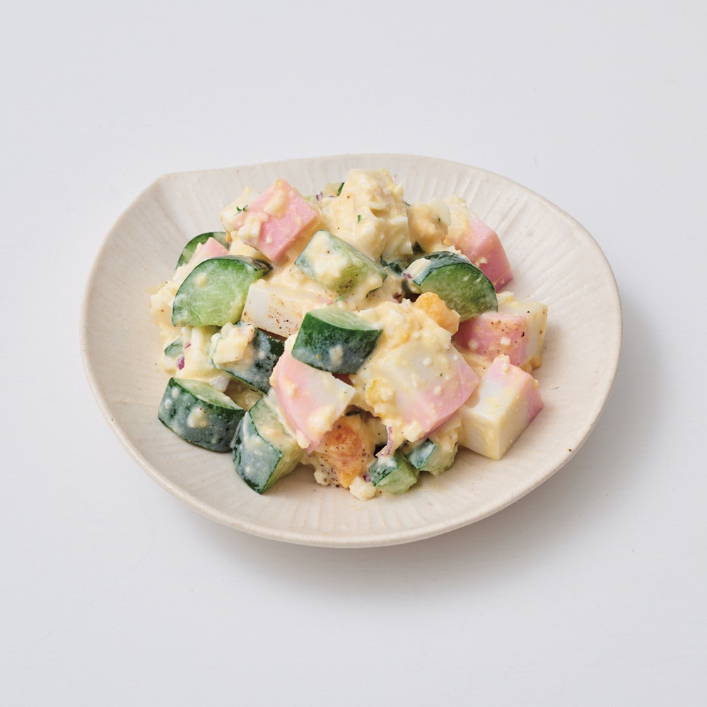 LEE-2018年-4月号-平岡淳子-お弁当-作りおき-きゅうりとかまぼこのタルタル和え