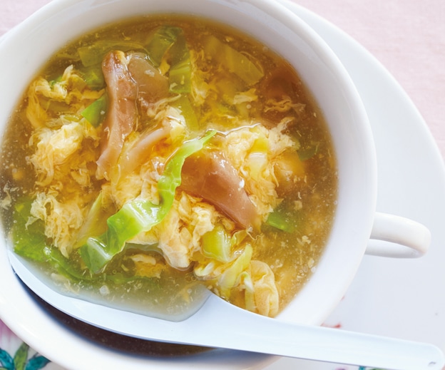 LEE-2018年-5月-重信初江-キャベツとザーサイの卵スープ