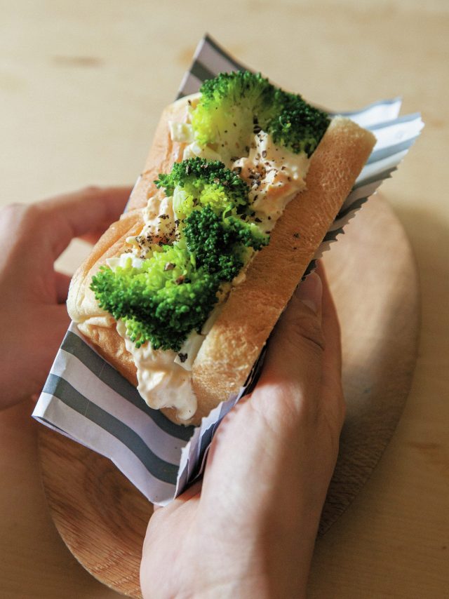 「エッグブロッコリー」サンドイッチ／渡辺麻紀さん