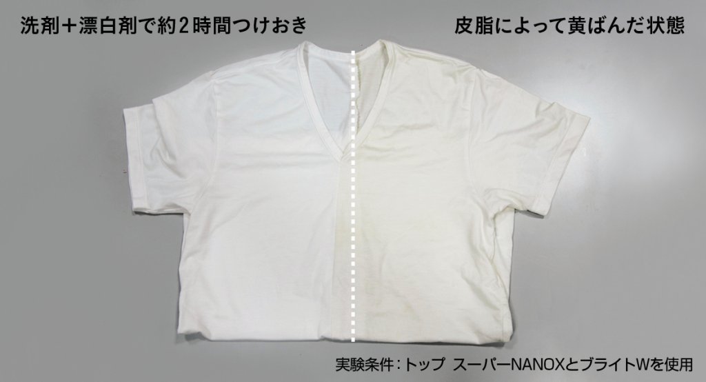 白tシャツの 黄ばみ 黒ずみ の原因は プロの洗濯法で毎日スッキリ Lee