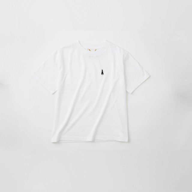 ピーターラビットワンポイント刺繍Tシャツwhite