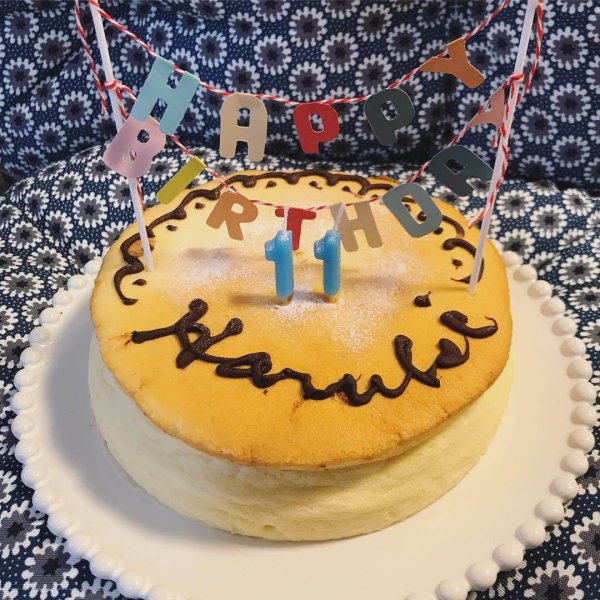 誕生日のスフレチーズケーキ Lee