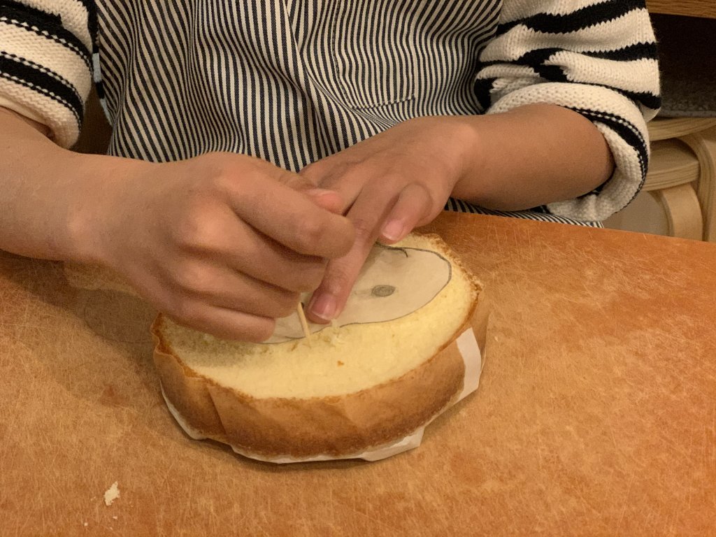 子どもと作る クリスマスケーキ Lee