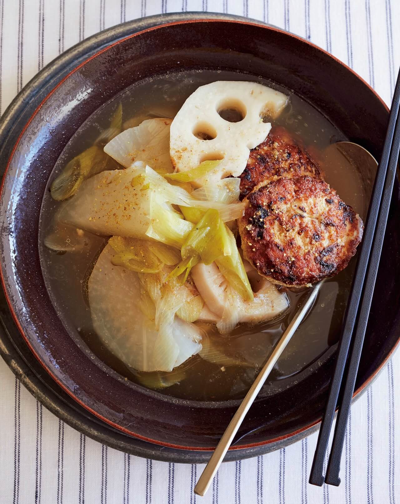 「鶏だんごと大根、れんこんのスープ」レシピ／ワタナベマキさん