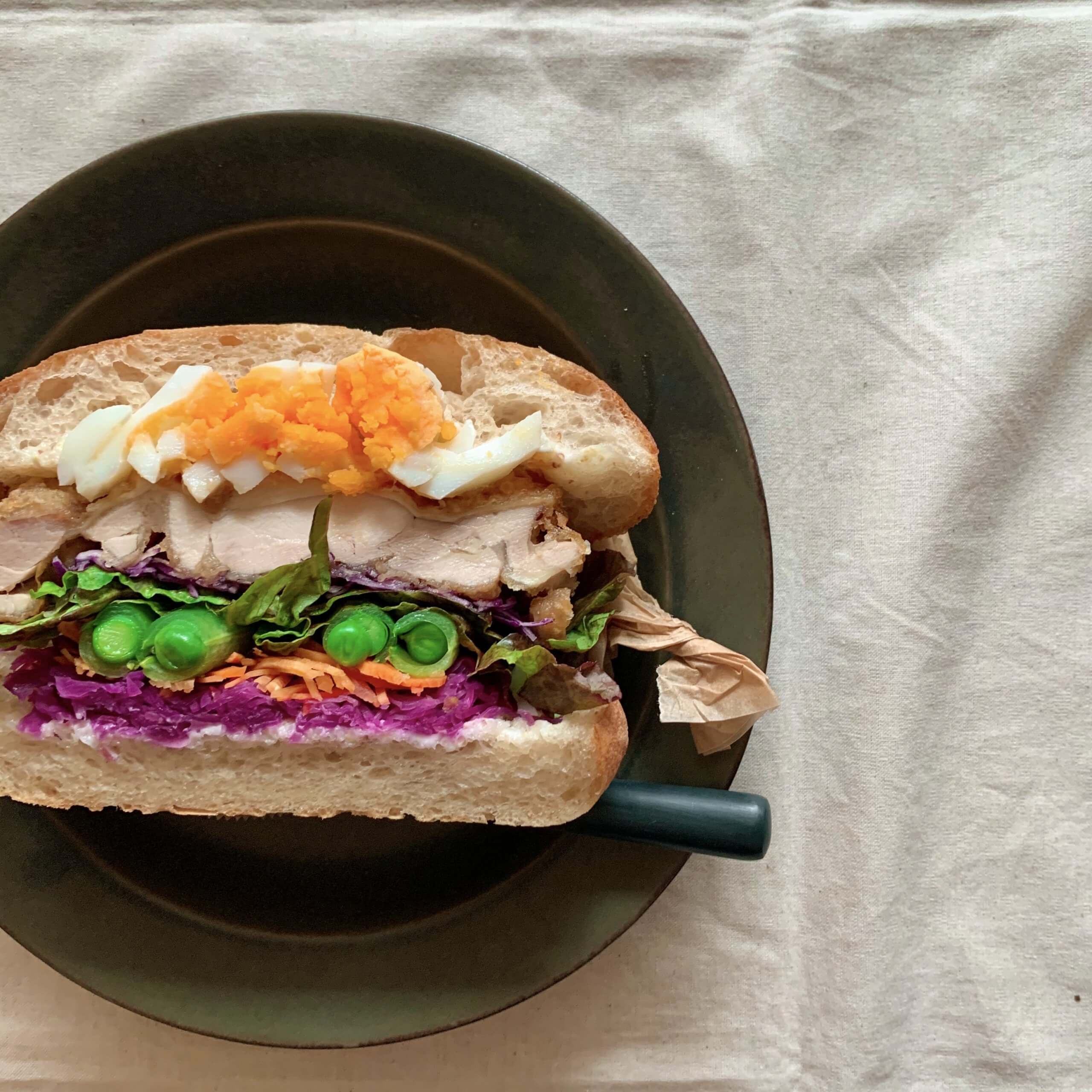 ボリューム満点 美味しく美しい モリモトシンミセ のサンドイッチ Lee