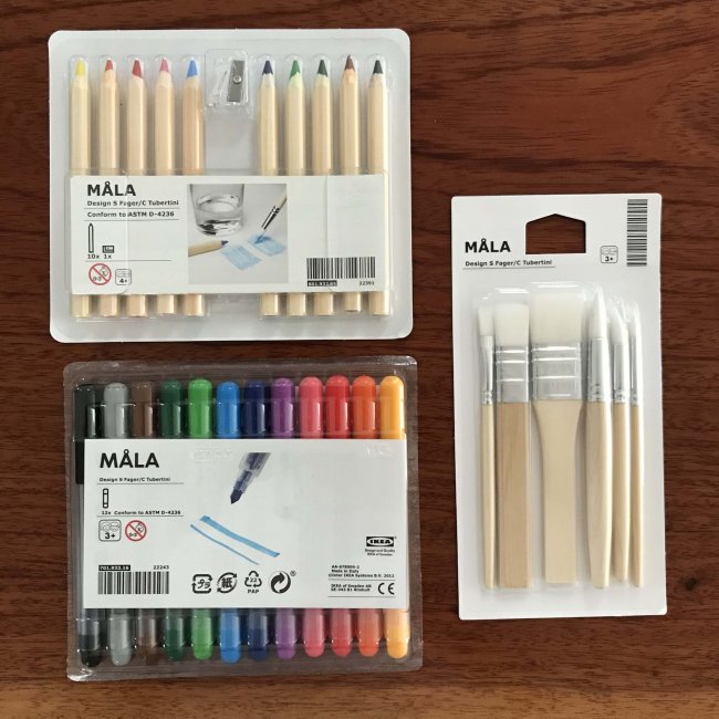 Ikeaで購入 お絵描き道具といつもの愛用品 Lee