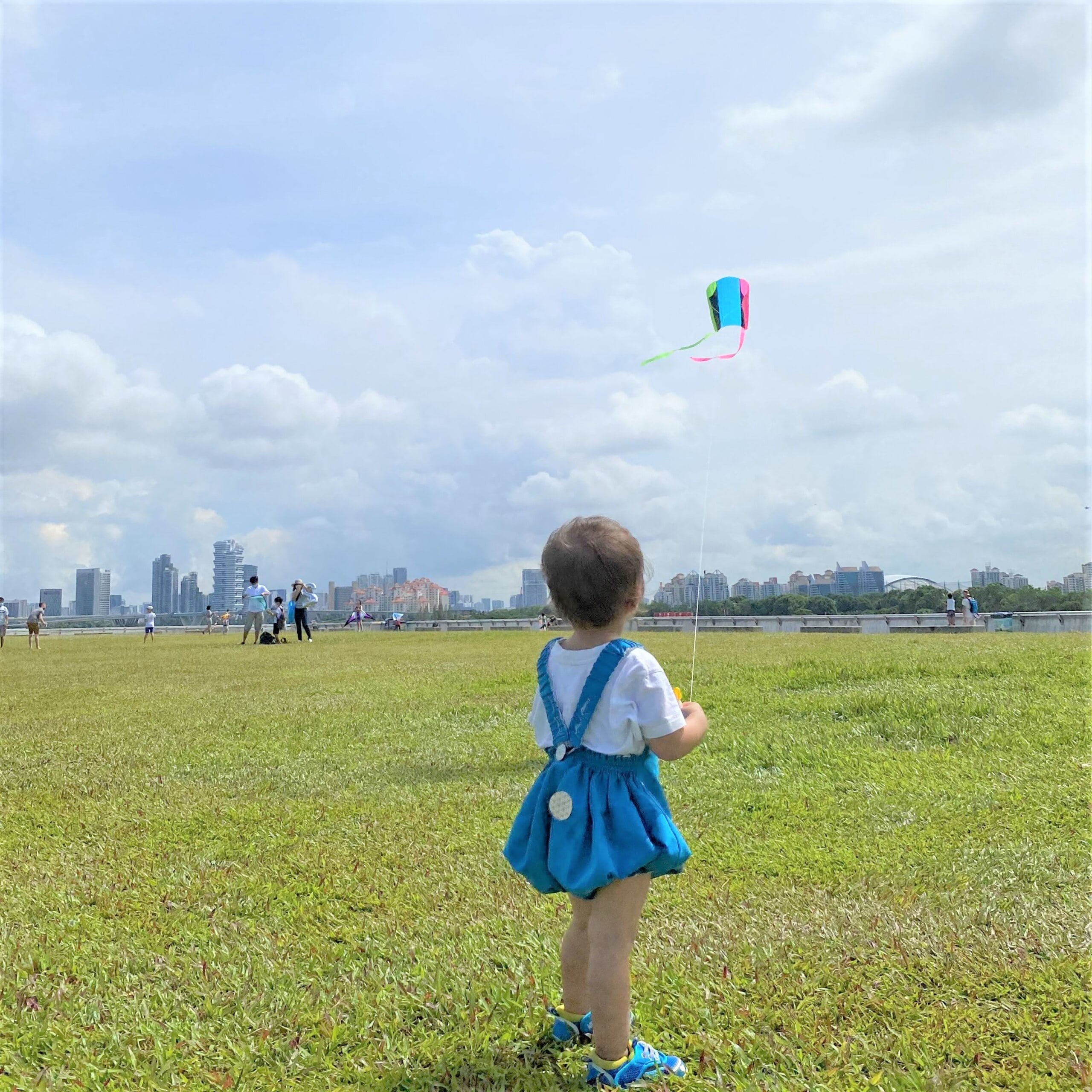 ポケットサイズの凧 ポケットカイト を持ってシンガポールの絶景スポットで凧あげ Lee