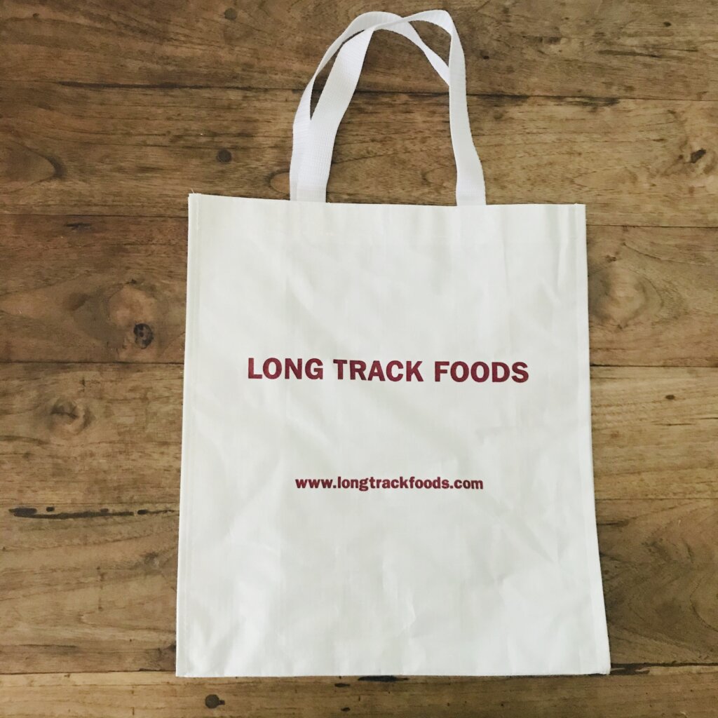 LONGTRACKFOODS ロングトラックフーズ エコバッグ トートバッグ 縦