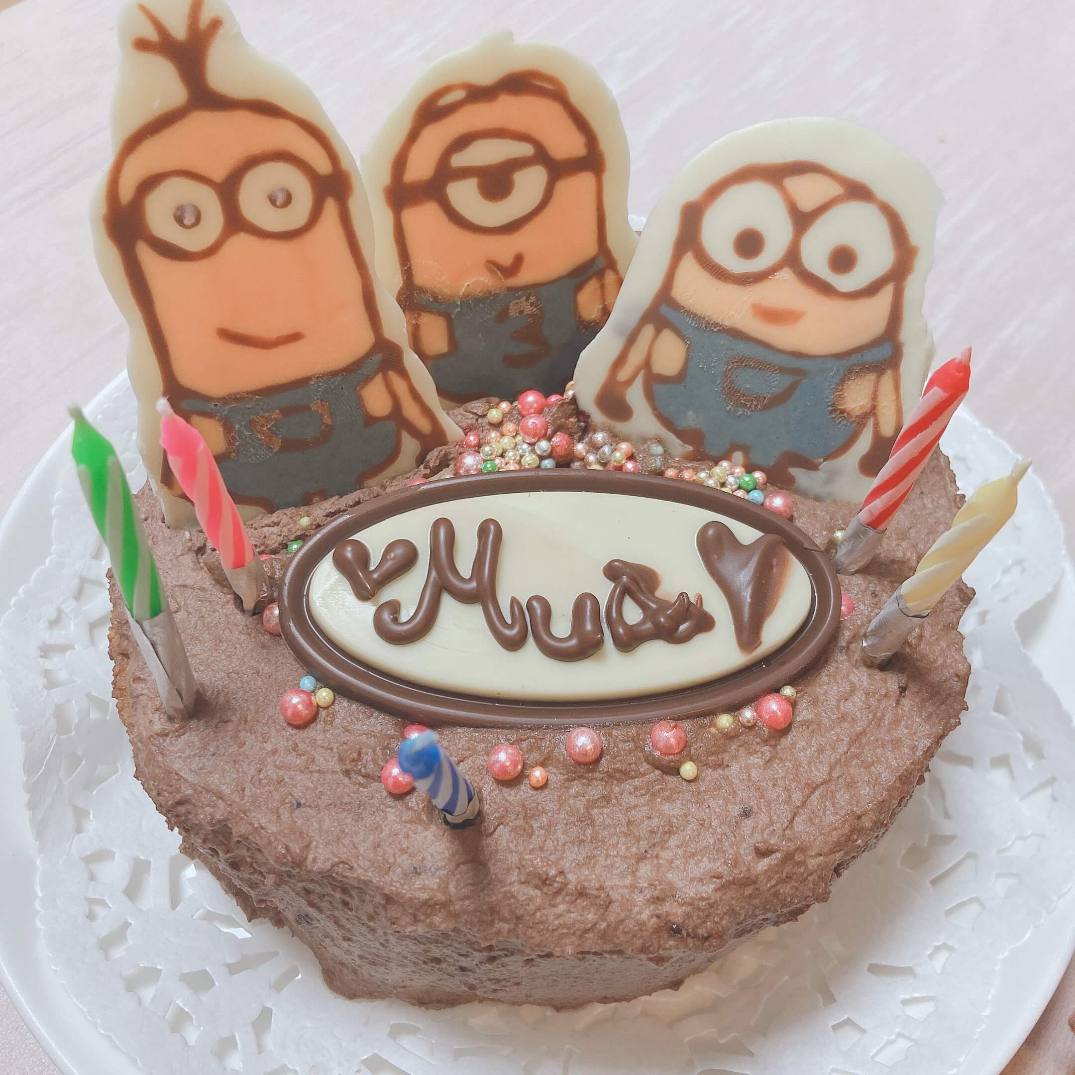 ミニオン手作りケーキで3歳娘の誕生日 Lee