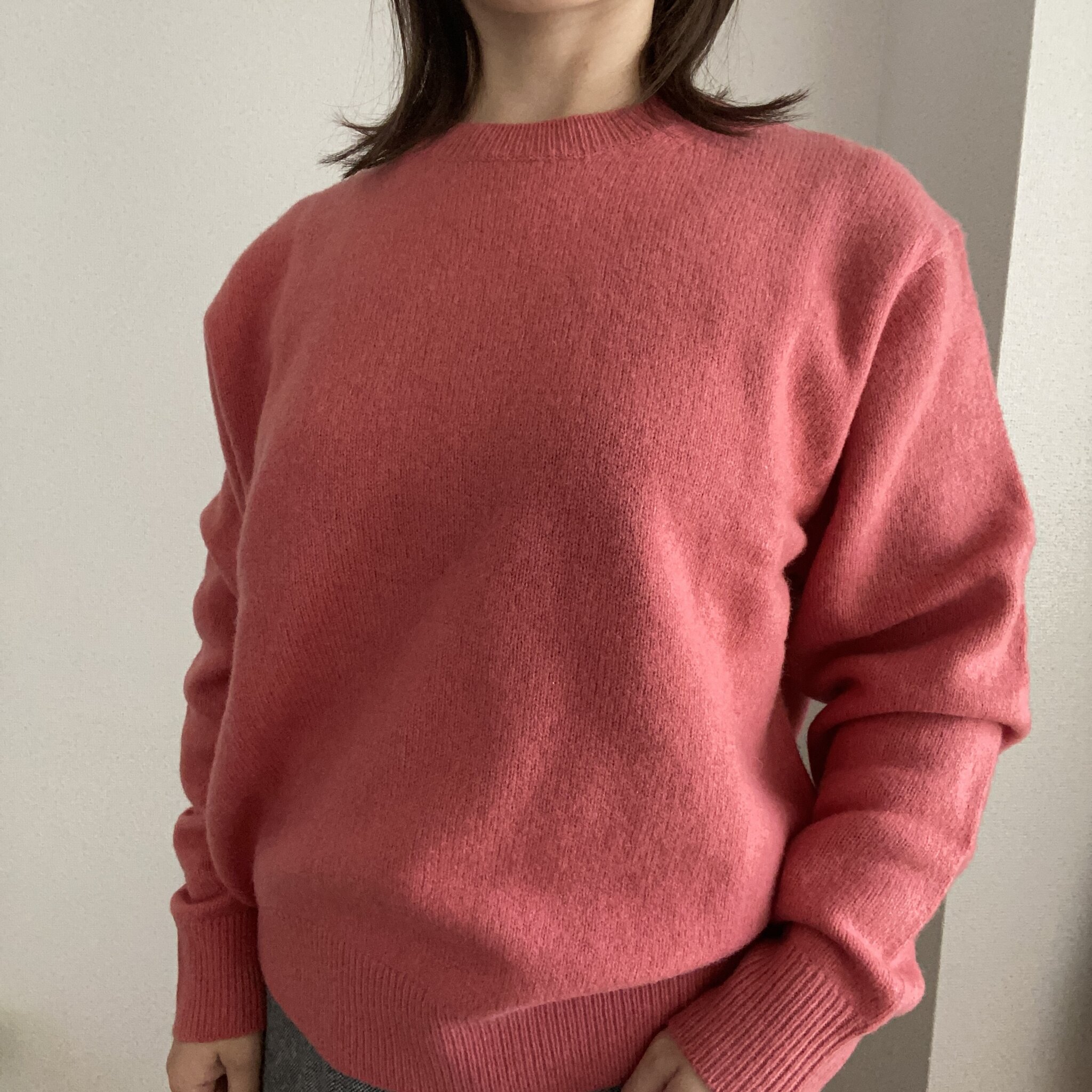 私も！【ユニクロ】プレミアムラムクルーネックセーター LEE