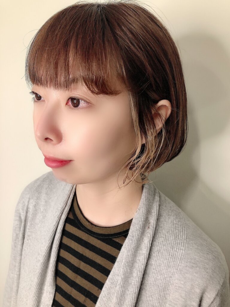 【new hair】大人のミニボブは、耳掛けスタイルがかわいい♡ LEE