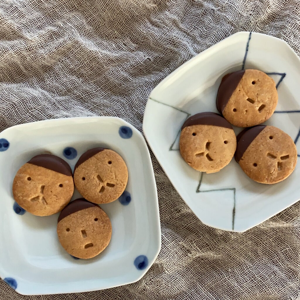 【バレンタイン2021】私も！スマイルチョコクッキーを作りました！【板チョコで作るクッキー】