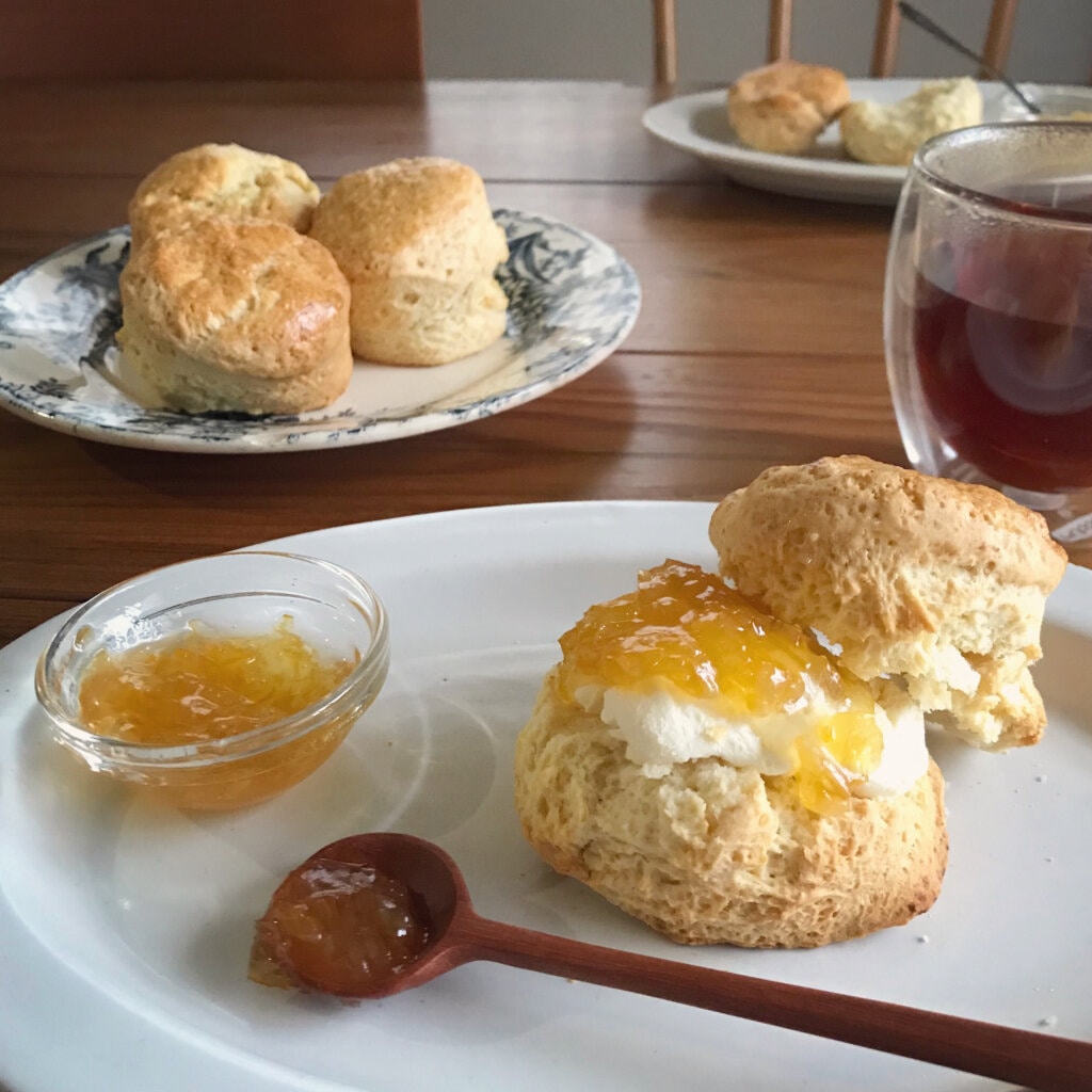 庭のレモンでお菓子作り Lee