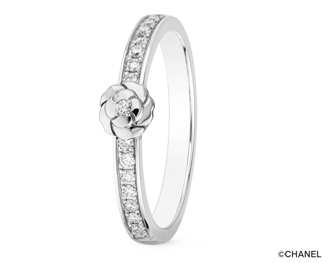 シャネル 「カメリア コレクション」 マリッジリング