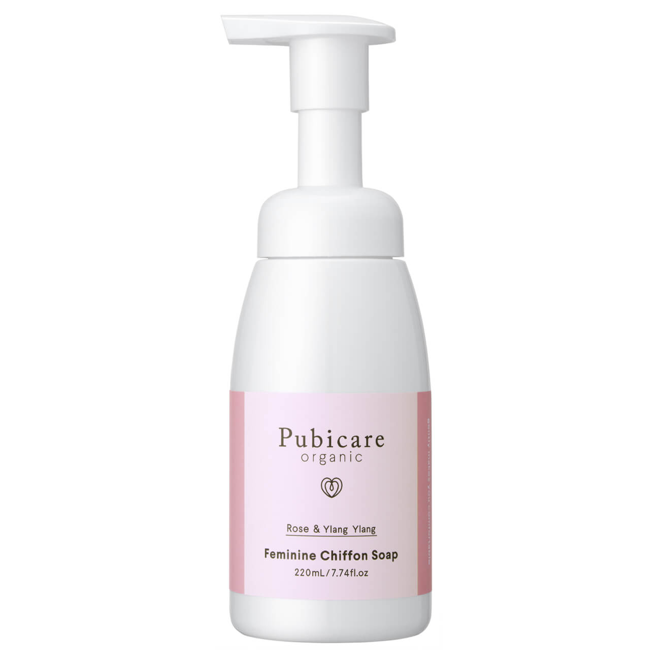 Pubicare organic フェミニンシフォンソープ 低刺激ながらまろやかな泡でしっかり清潔に　￥2310／たかくら新産業