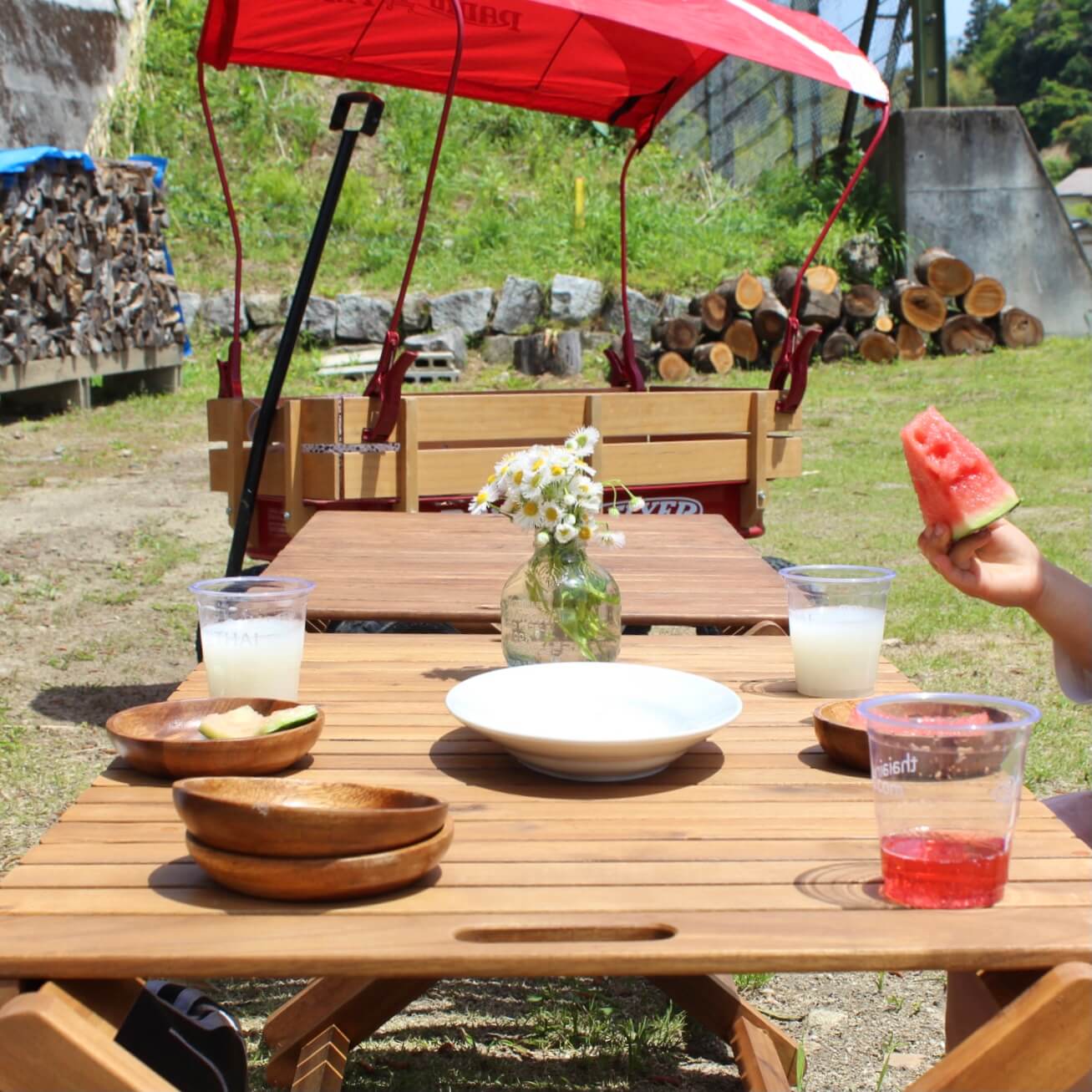 ニトリ】キャンプに使える木製ローテーブルを買い足し♪ | LEE