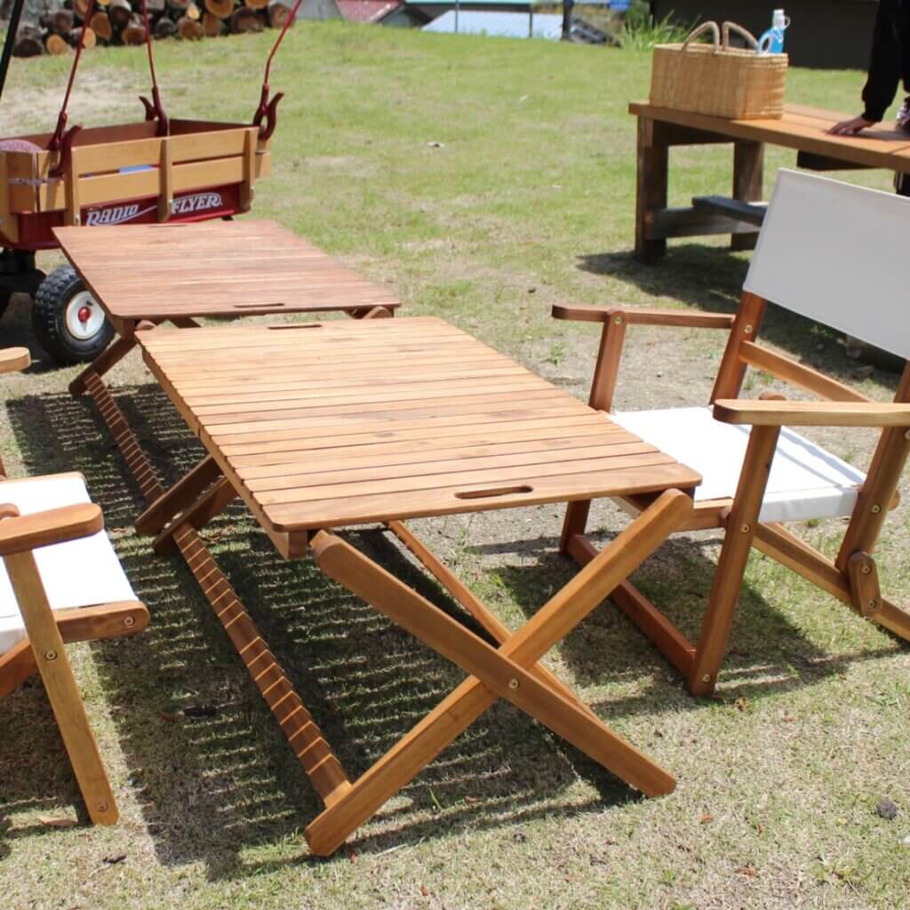 ニトリ】キャンプに使える木製ローテーブルを買い足し♪ | LEE