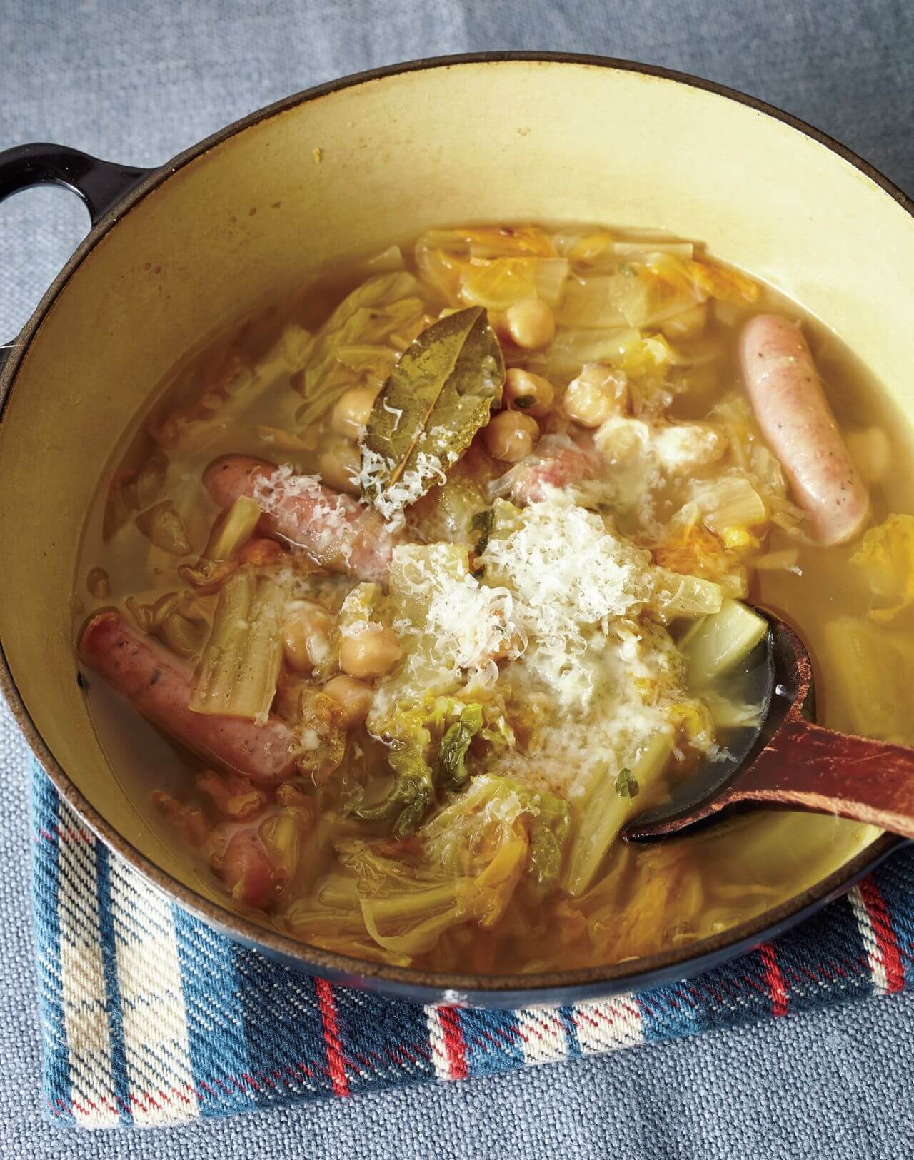 レモンオルゾひよこ豆のスープのレシピ