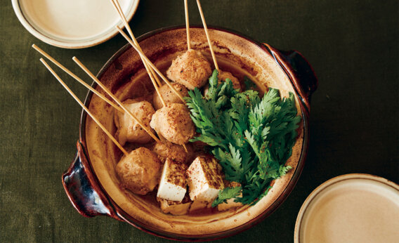 「豚しゃぶ肉とこんにゃくのどて煮風」レシピ／ワタナベマキさん