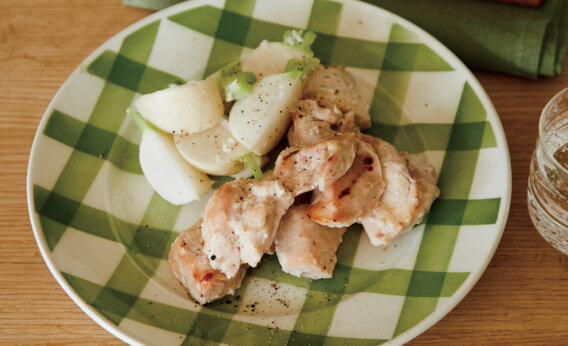 「鶏むねとかぶの塩麹グリル」レシピ／ワタナベマキさん