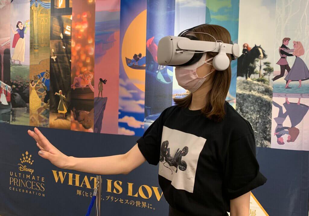 ディズニープリンセス展　VR体験画像