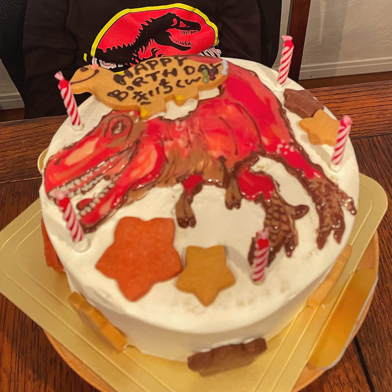 スタイリスト上村若菜さんの子どもの誕生日ケーキ