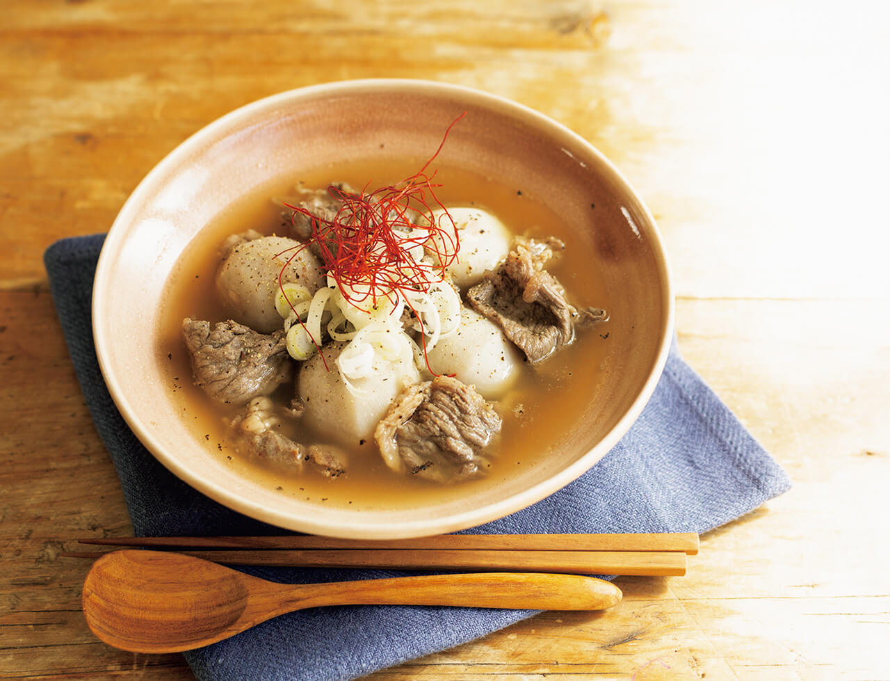 「牛肉と里いものスープ」レシピ／コウケンテツさん