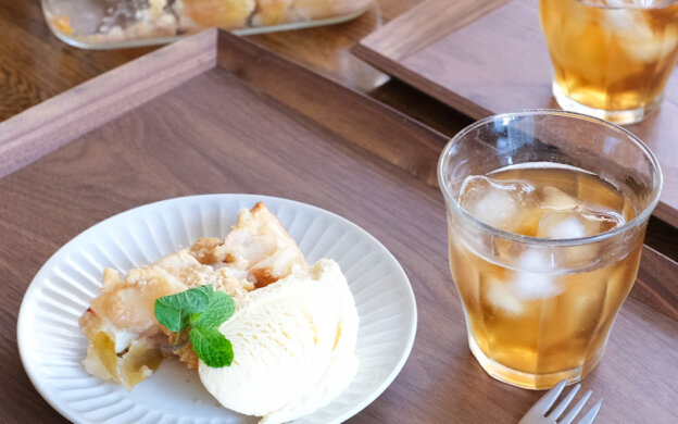 柿と林檎のクランブル