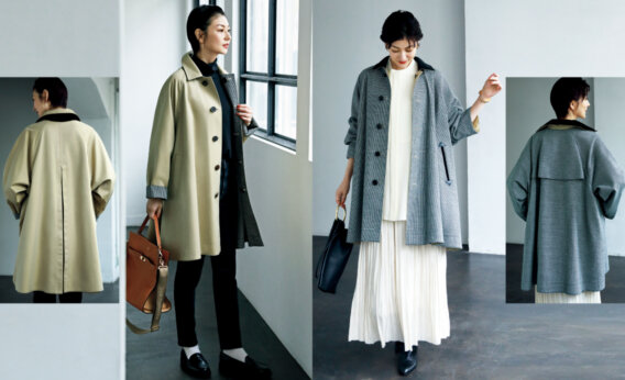 大平典子さんStyling「TICCA」リバーシブルＡラインコート【LEE DAYS】