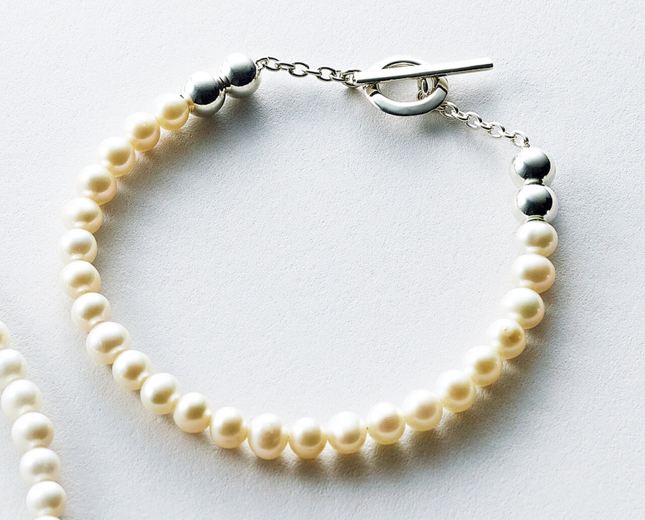 sympathy of soul style （シンパシーオブソウルスタイル）Pearl Beads T-bar Bracelet