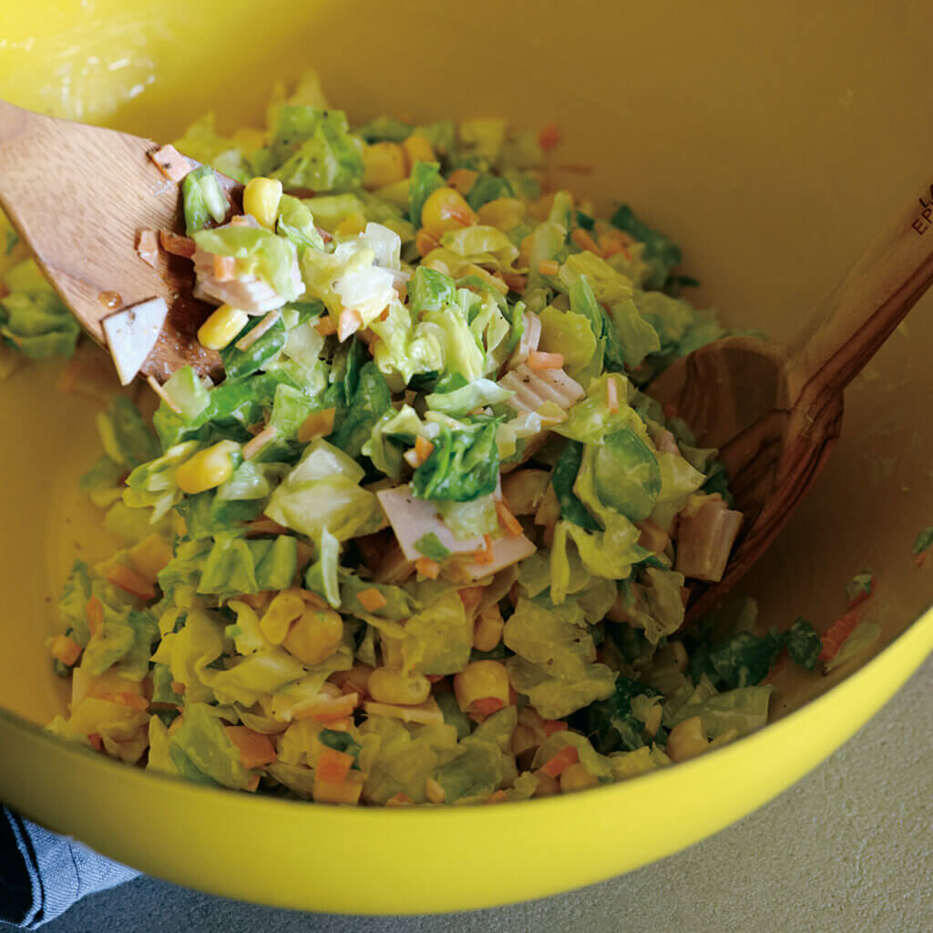 ワイルドサーモンの大根とオレンジのコールスローのレシピ