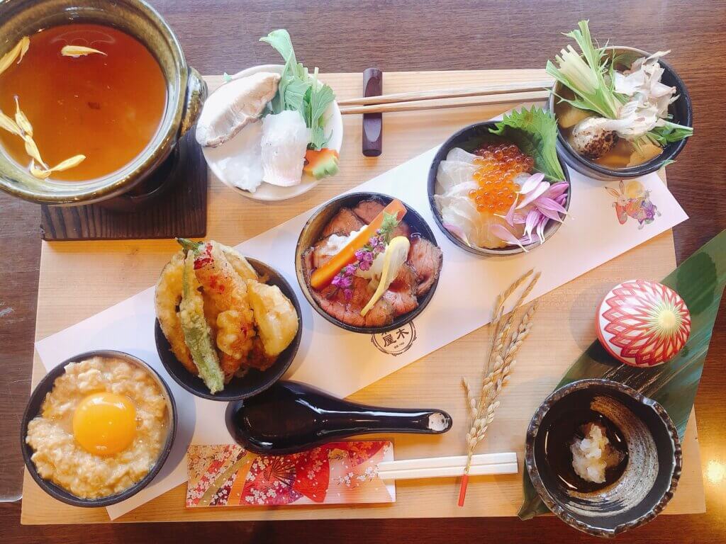 京都ランチ　五木茶屋　食べ比べ膳