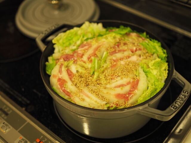 今井亮　白菜と豚バラの坦々風ミルフィーユ鍋　