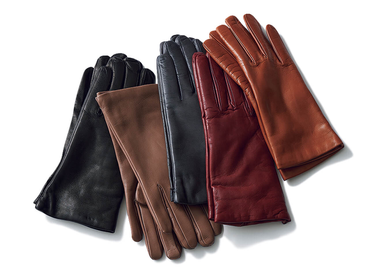 Sermoneta glovesの レザーグローブ 手袋（各）￥16500／東レインターナショナル（セルモネータ グローブス）