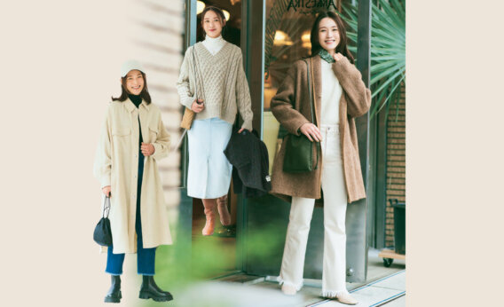 【ママスタイリスト高橋美帆さんの親子リンクコーデ4】親しみやすいベーシックカラーでシンプル上手！