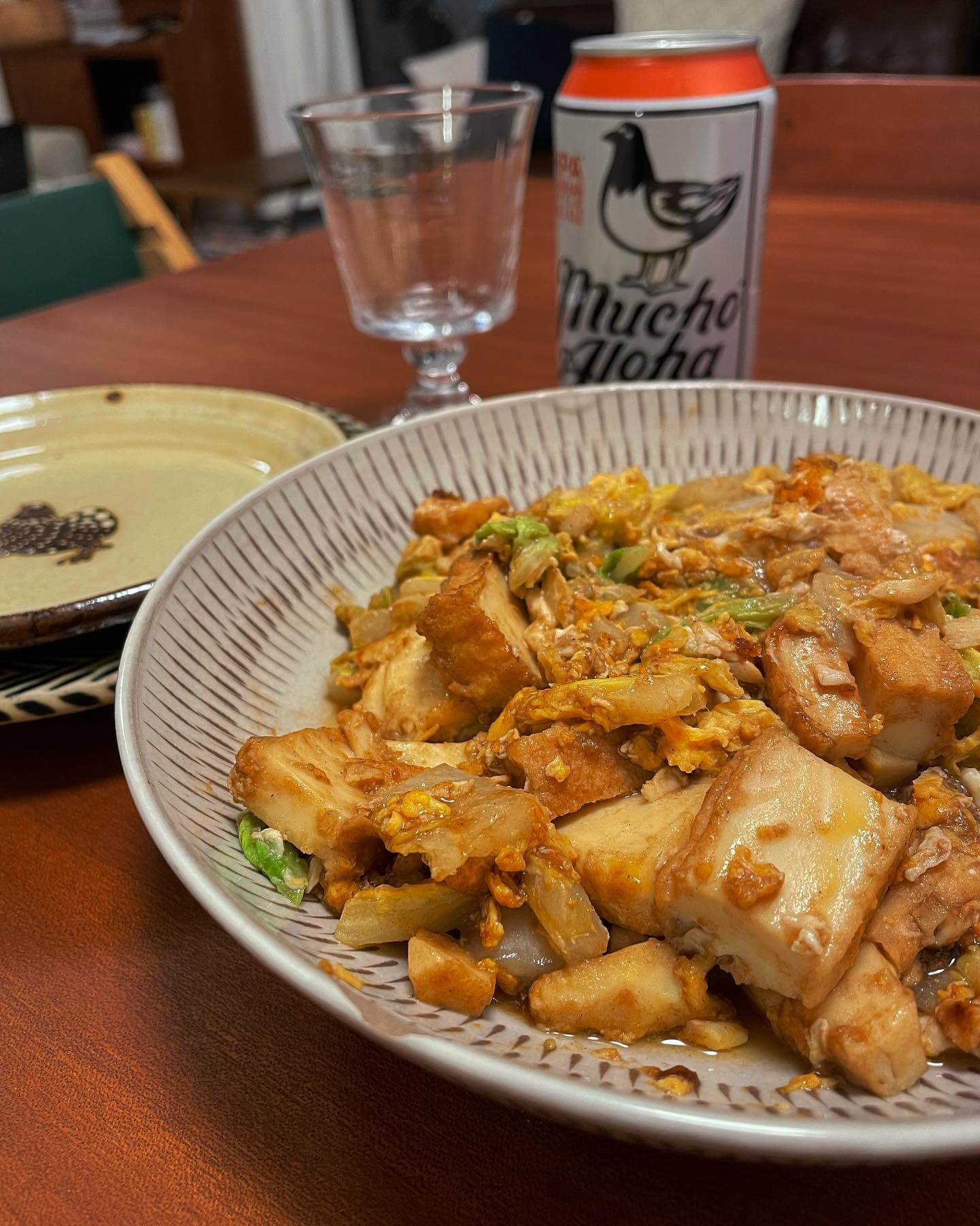 写真：今井亮さんの「豆腐と白菜の黒酢チャンプルー」