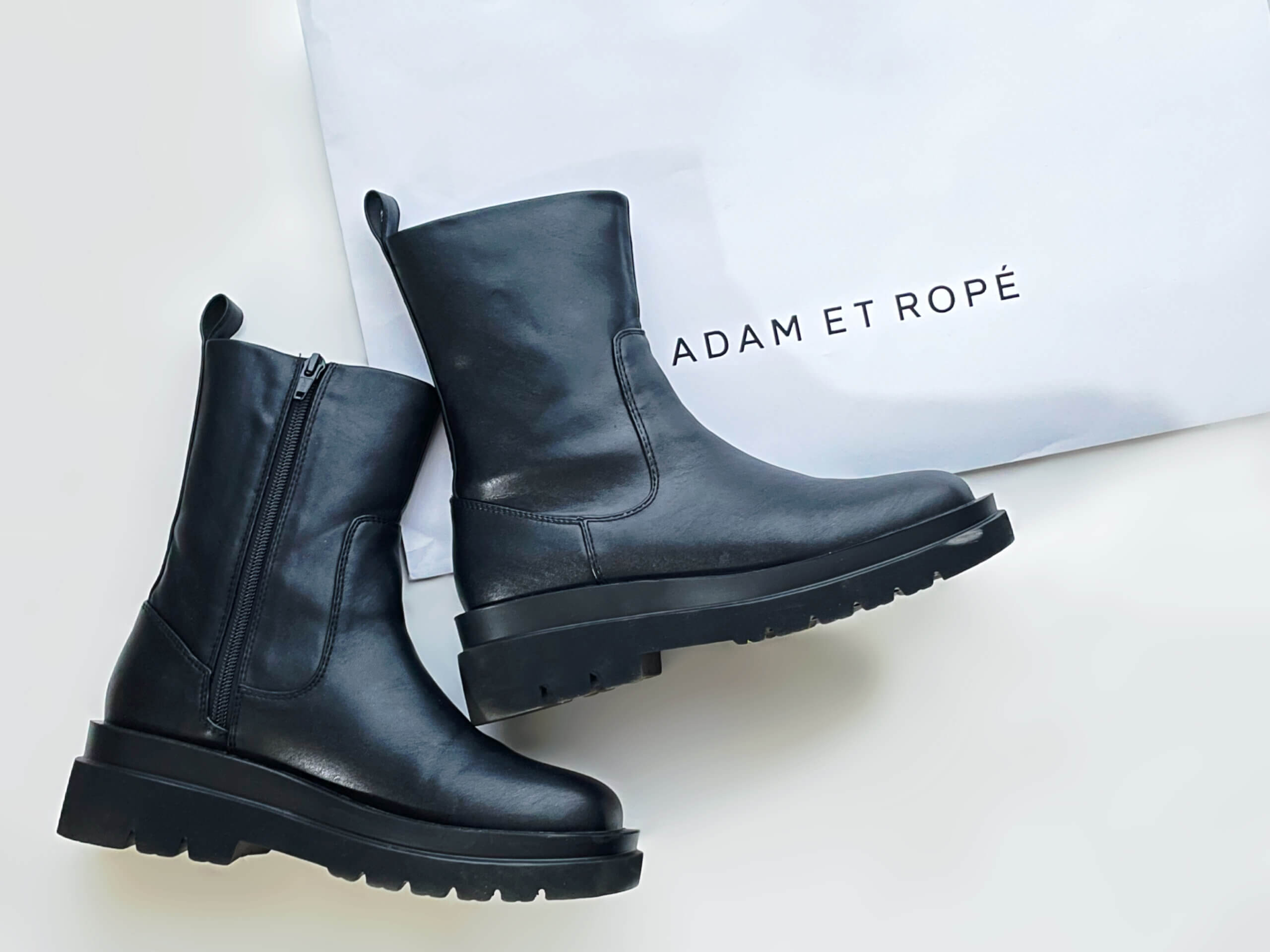 日本セール商品 未使用 ROPE' ショートブーツ 黒 - 靴