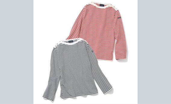 着映えポイントが満載！「ルミノア」のボーダーカットソー