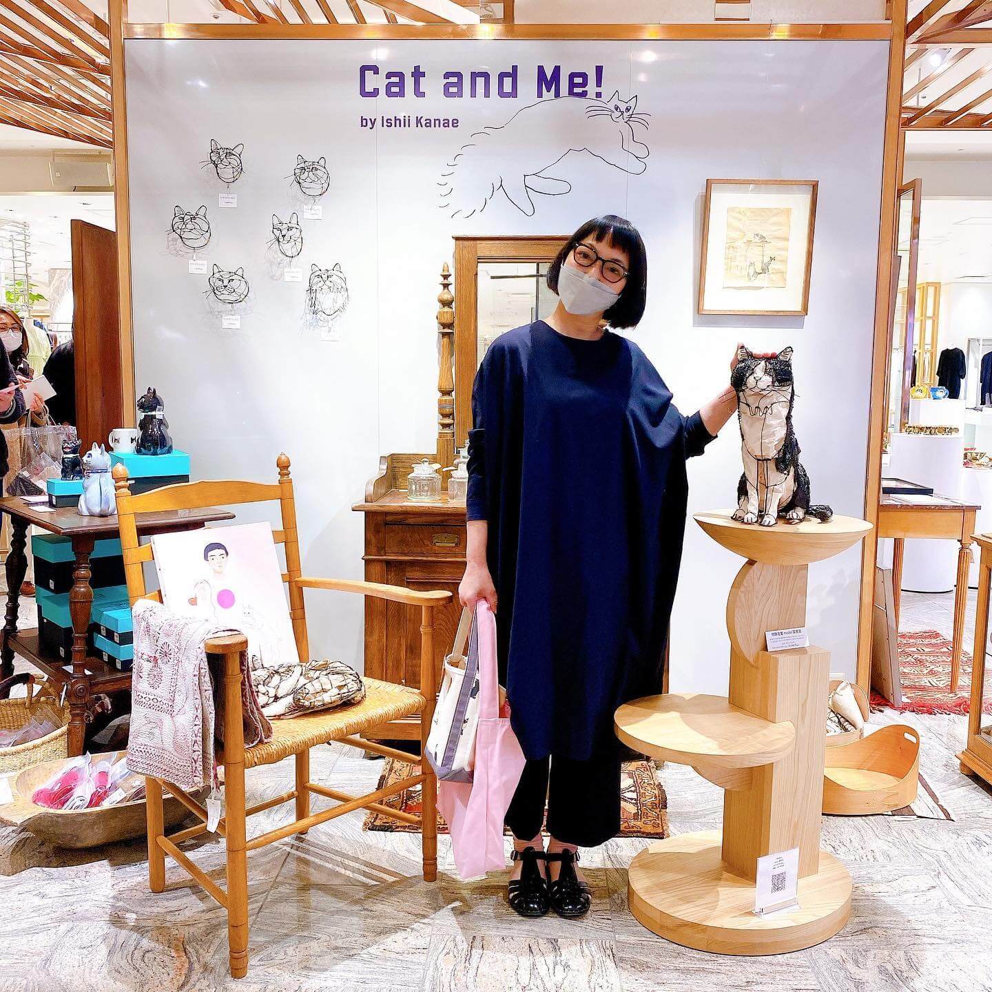 写真：伊勢丹新宿店２階イベント「Cat and Me!」でのスタイリスト石井佳苗さん