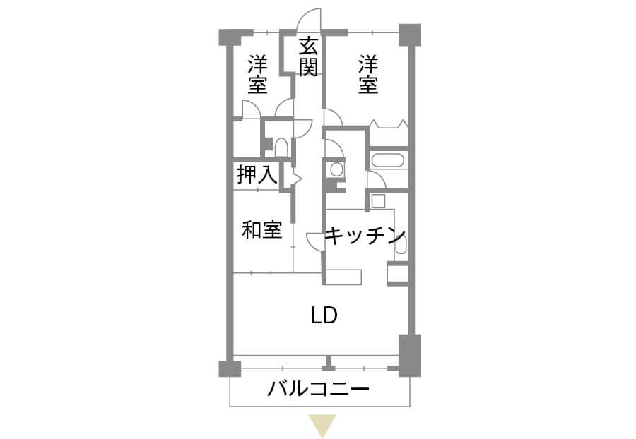 Before マンション　見取り図