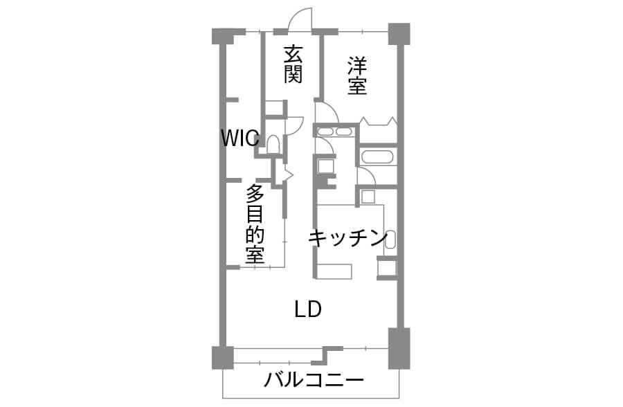 Aftre マンション　見取り図