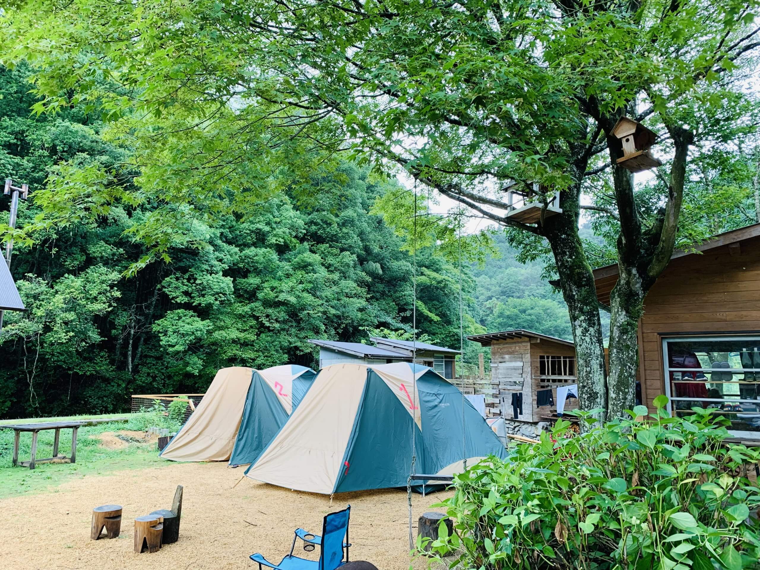 シモノロ・パーマネント　キャンプのテント
