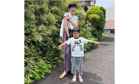 高橋美帆さん親子