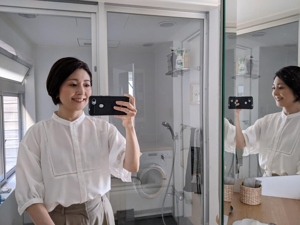 仕事の日のヘアスタイル