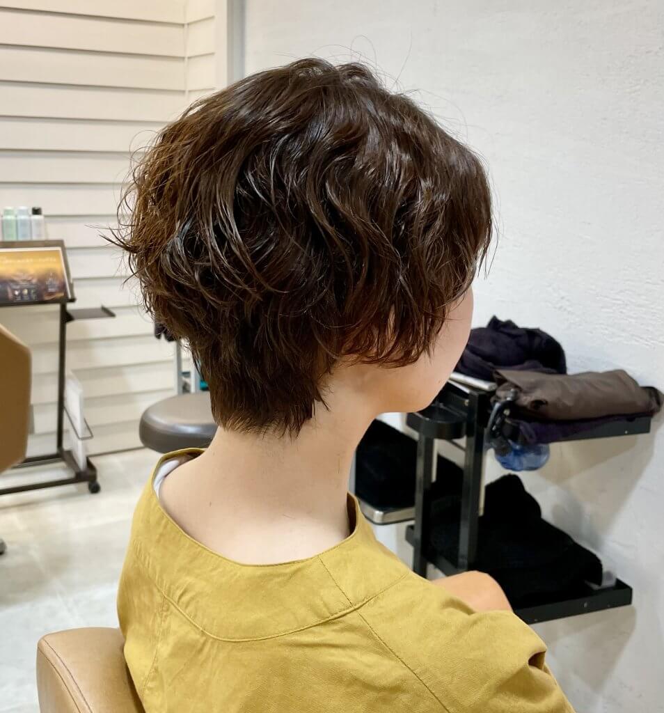 30代夏ショート またショートパーマにしちゃいました Lee