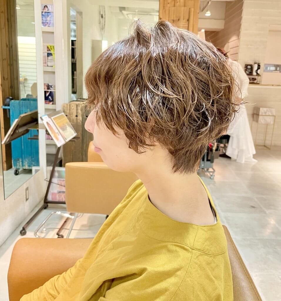 30代夏ショート またショートパーマにしちゃいました Lee