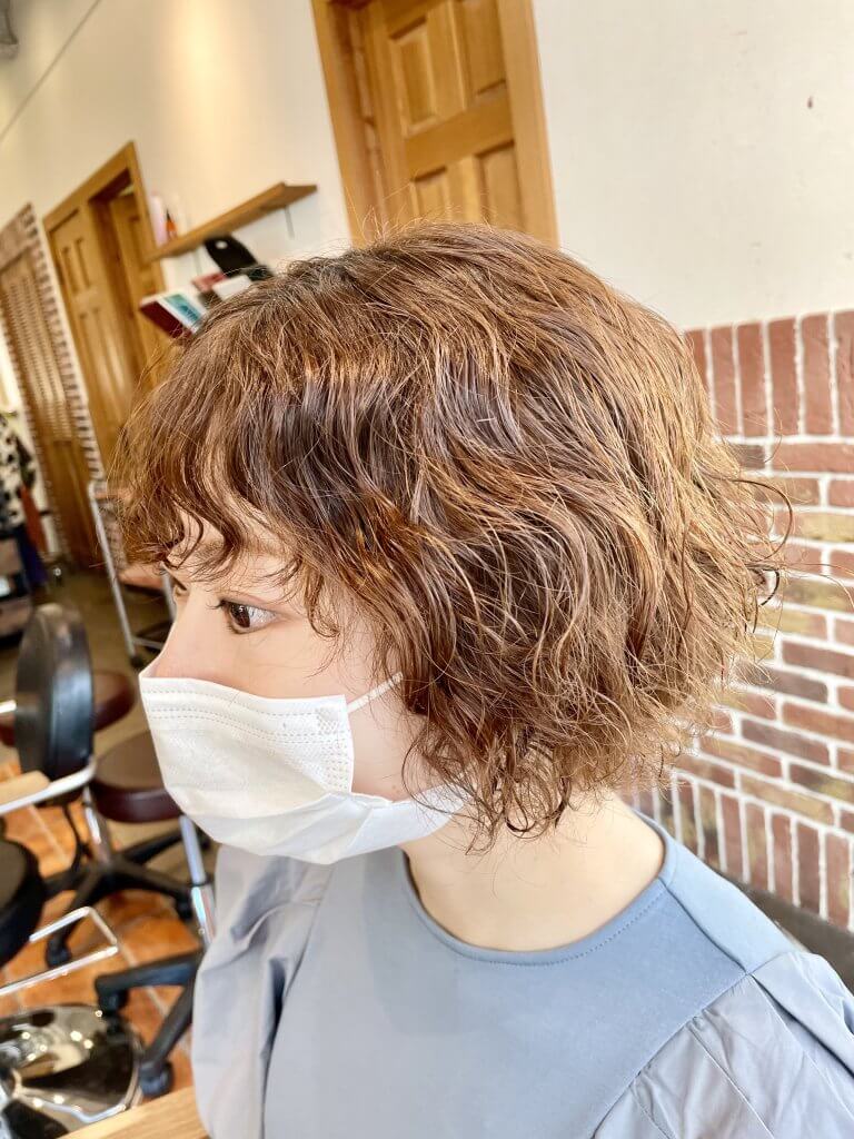 30代夏ショート またショートパーマにしちゃいました Lee