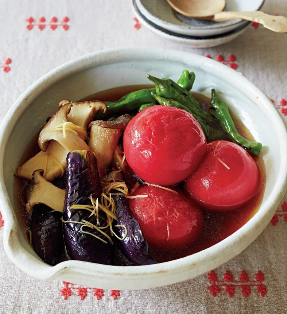 「トマトと夏野菜の焼きびたし」レシピ／重信初江さん
